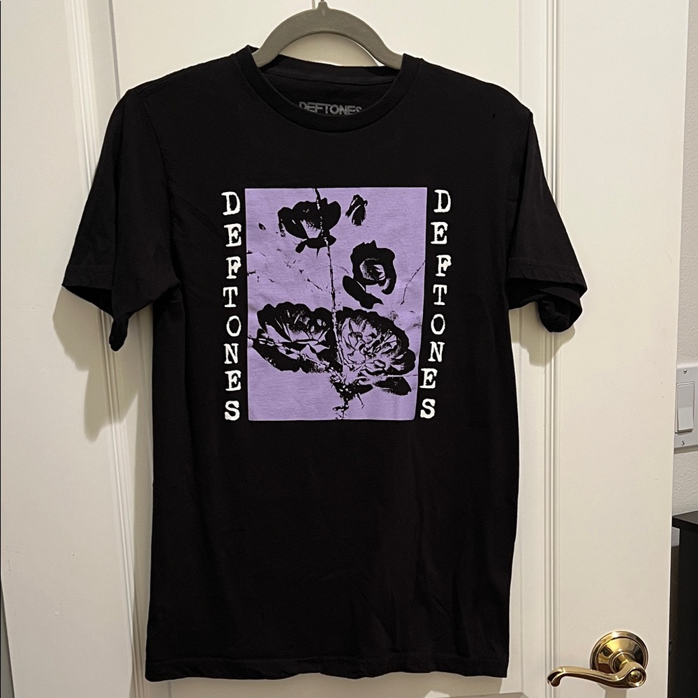 Deftones Black and Purple Graphic Tee